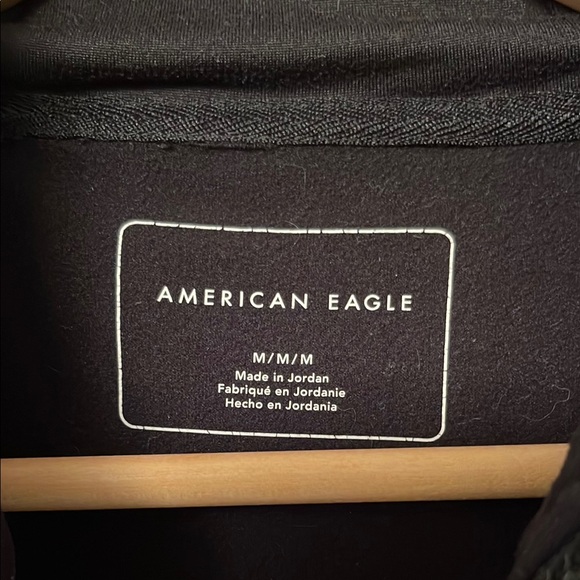 American Eagle USA Black and Dark Gray Hoodie - Picture 2 of 7
